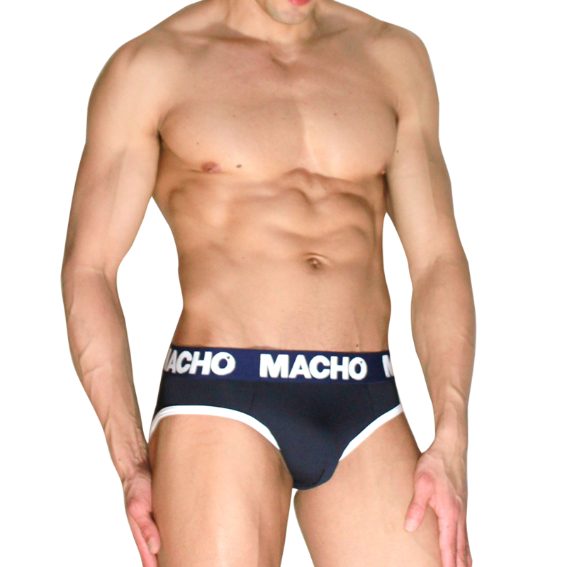 Slip Classique Push-Up Bleu Marine - Macho Underwear