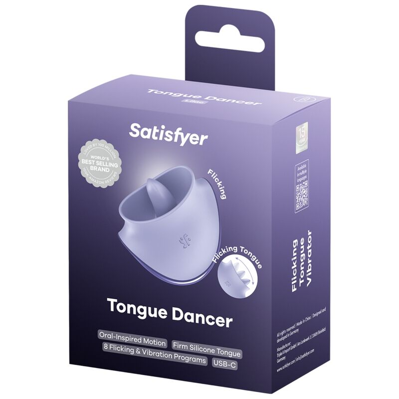 Stimulateur Clitoridien Tongue Dancer Lilas - Satisfyer