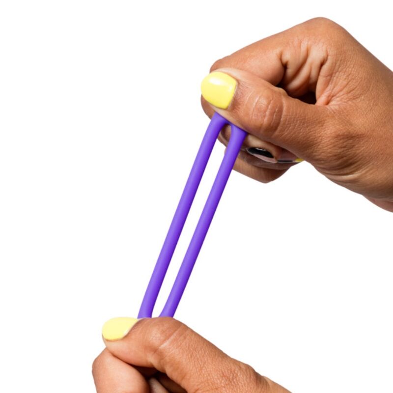 Coffret 3 Anneaux Pénis Remix Trio en Silicone Violet - ROMP