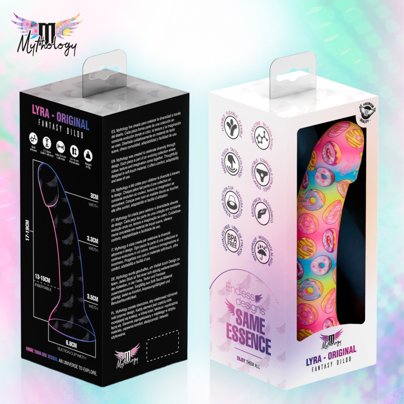 MYTHOLOGY - LYRA 2 GODEMICHET EN SILICONE 19 CM Ø 3,3 CM DONUTS