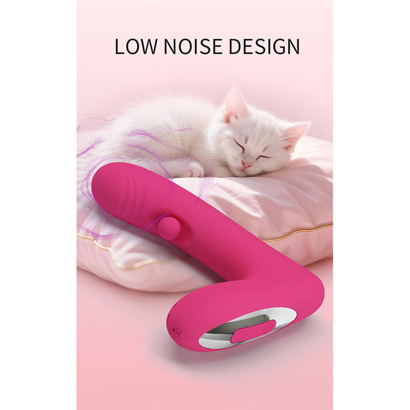 PRETTY LOVE - DUDEN VIBRATEUR EN SILICONE RECHARGEABLE 12 MODES DE VIBRATION ET 3 MODES DE BASCULE ROSE