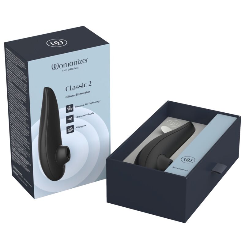 Womanizer Classic 2 Stimulateur Clitoridien à Succion 10 Niveaux Noir