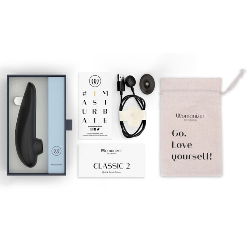 Womanizer Classic 2 Stimulateur Clitoridien à Succion 10 Niveaux Noir