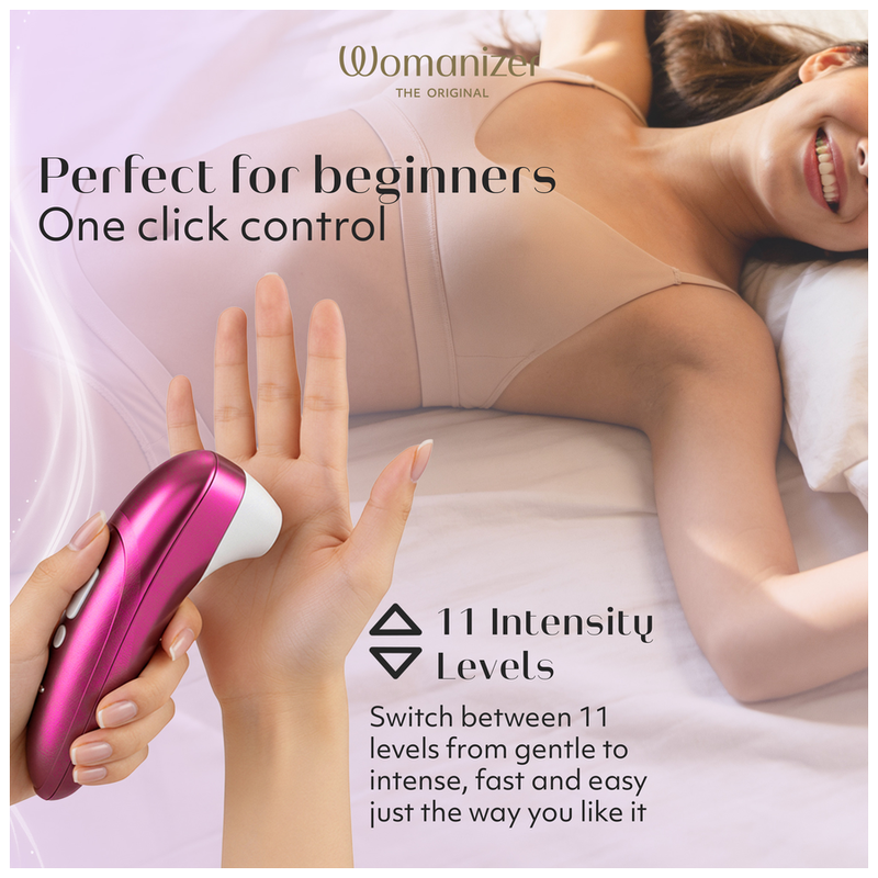 Womanizer Pro Stimulateur Clitoridien à Succion 11 Niveaux Rose