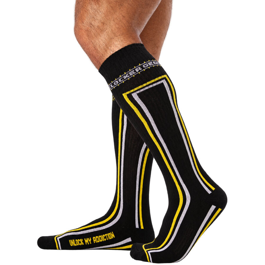 LOCKER GEAR - CHAUSSETTES PISTON HAUTES BLEUES TAILLE UNIQUE