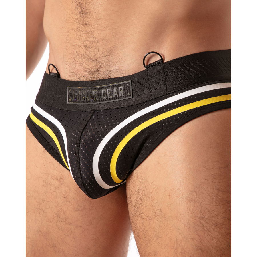 LOCKER GEAR - PISTON JOCK BRIEF SLIP HOMME BLEU S
