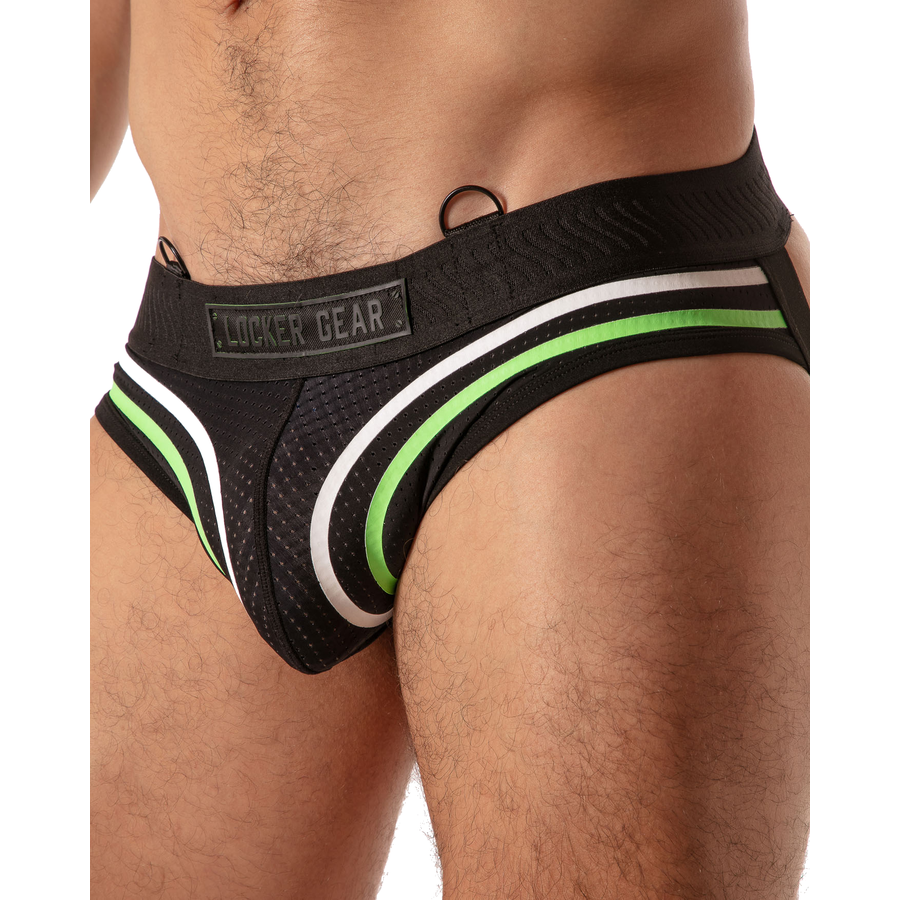 LOCKER GEAR - PISTON JOCK BRIEF SLIP HOMME BLEU S