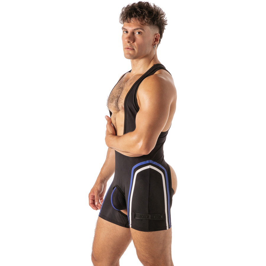 Sous-vêtement Homme Sexy Combinaison Décolleté Ouverture Frontale - Locker Gear