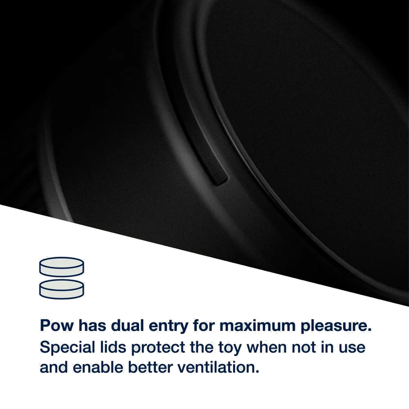 Arcwave Pow Stroker Manual Sextoy Masculin Aspiration Contrôlable Noir