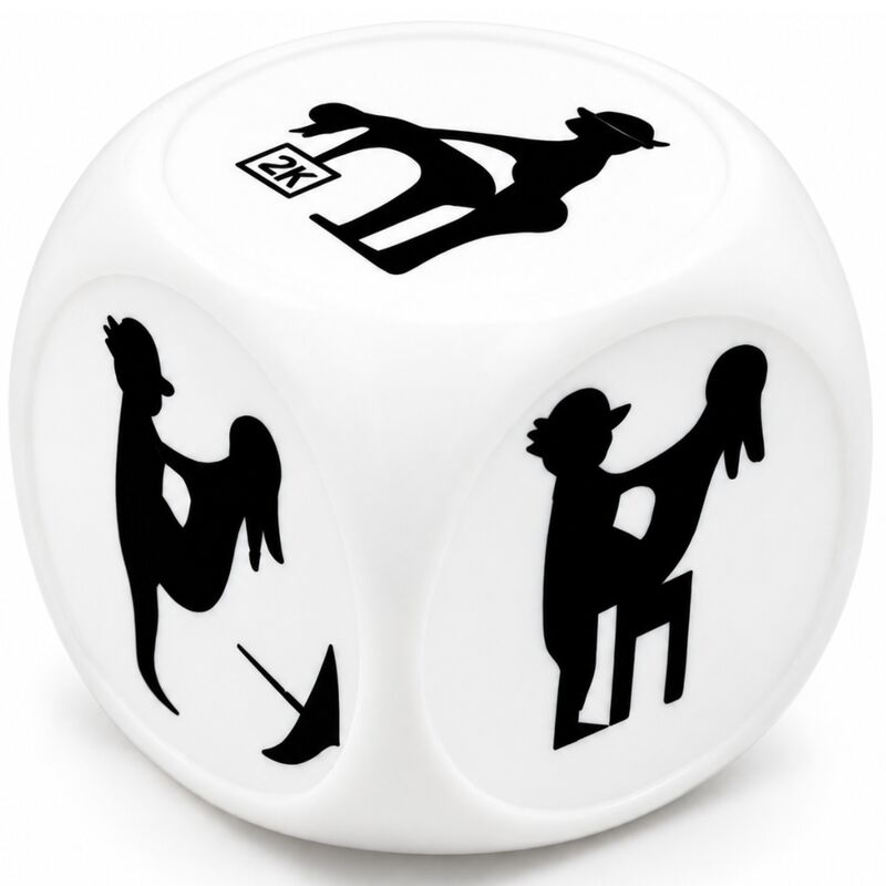 Dé de Positions Kama Sutra Blanc 60 mm - Diablo Picante