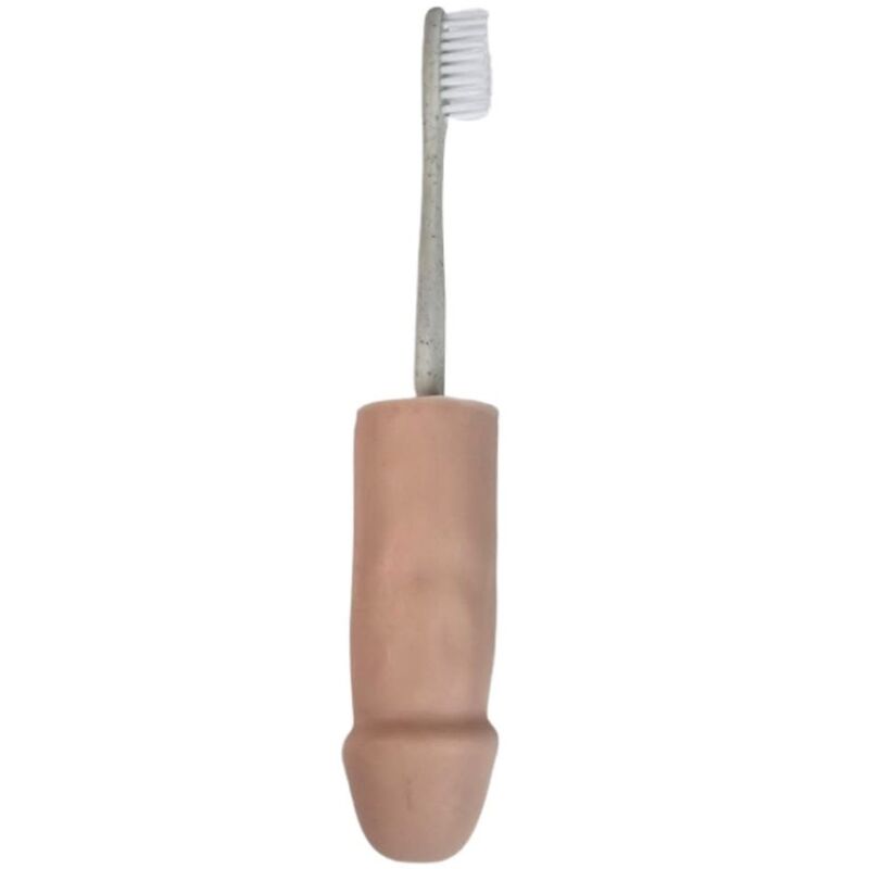 DIABLO PICANTE - BROSSE À DENTS PÉNIS COULEUR CHAIR
