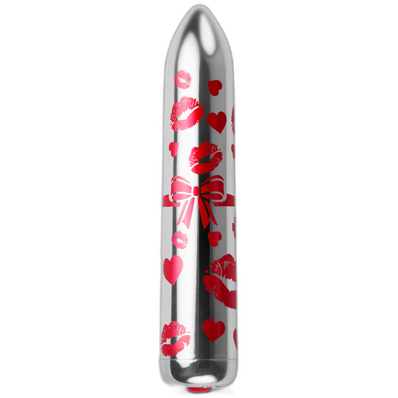 ROCKS-OFF - GIFTING LOVE MINI VIBRATEUR BULLET RECHARGEABLE AVEC 16 FONCTIONS ARGENT
