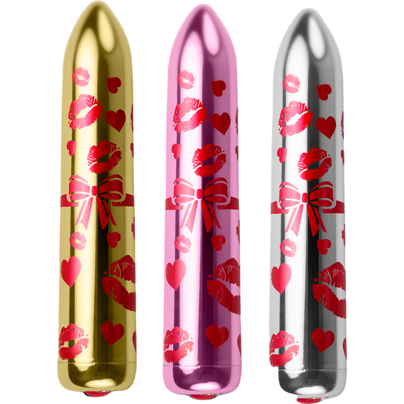ROCKS-OFF - GIFTING LOVE MINI VIBRATEUR BULLET RECHARGEABLE AVEC 16 FONCTIONS OR