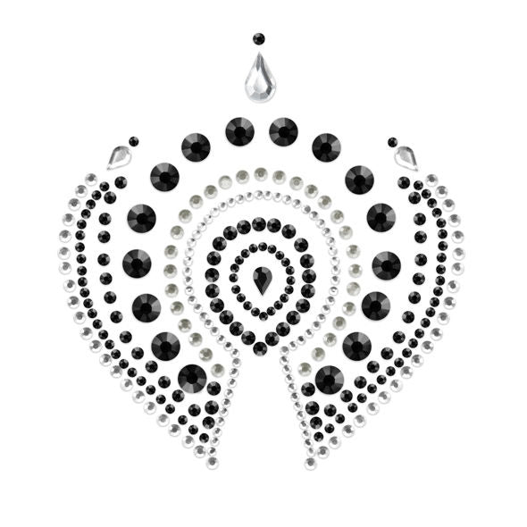 Bijoux Indiscrets - Cache Seins Flamboyant Noir & Argent