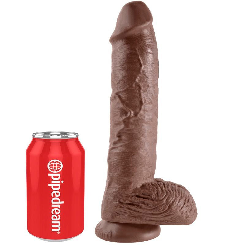 Gode Réaliste King Cock XL Ventouse Marron 25,4cm - Pipedream