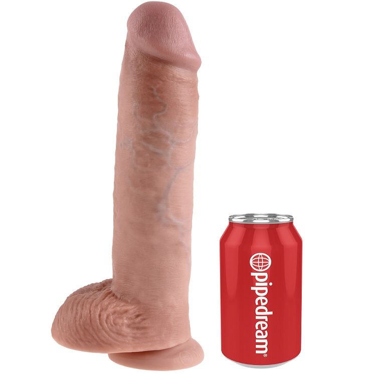 Gode Réaliste King Cock 11 Chair avec Boules 28cm - Pipedream