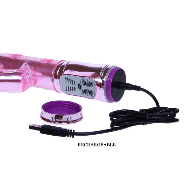 Baile - Vibromasseur Rabbit Rotatif 29 cm - Rose