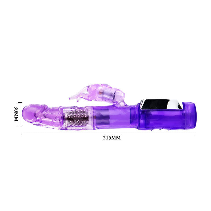 Baile - Vibro rabbit avec billes rotatives Passion Baron - Violet