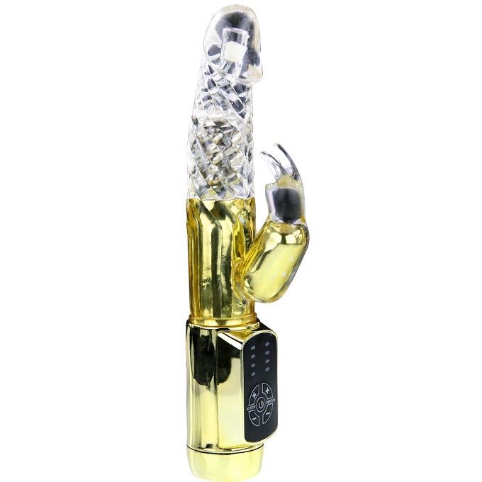 Baile - Vibro rabbit avec billes rotatives Gold Prince - Or