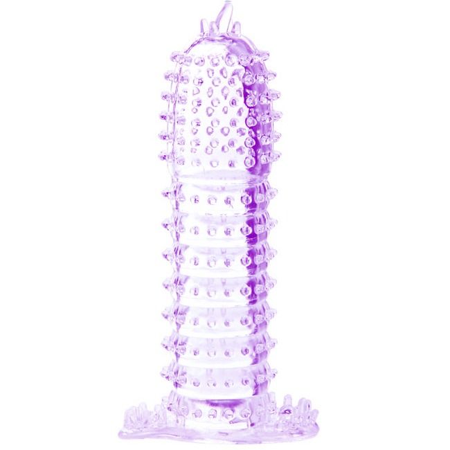 Baile – Gaine à Pénis Violet avec Points Stimulants – 14 cm