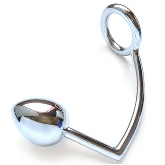 Cockring Acier Metal Hard avec Crochet Anal 45mm - METAL HARD