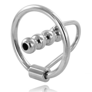 Metal hard - anneau de gland en avec bouchon urétral 30mm