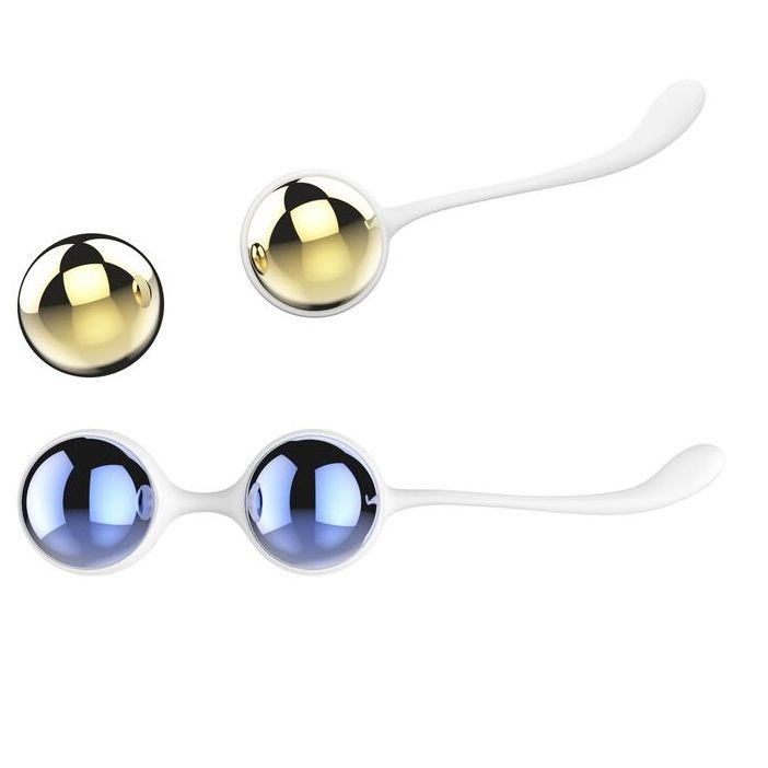 Nalone – Kit de 2 Perles de Kegel Or et Bleu – Périnée