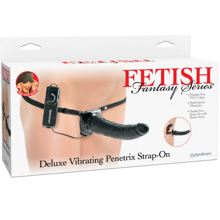 Gode Ceinture Double Pénétration Vibrant 19cm - Fetish Fantasy