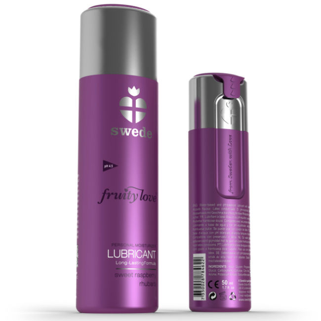 Swede - Lubrifiant Fruity Love Framboise & Rhubarbe - 50 ml