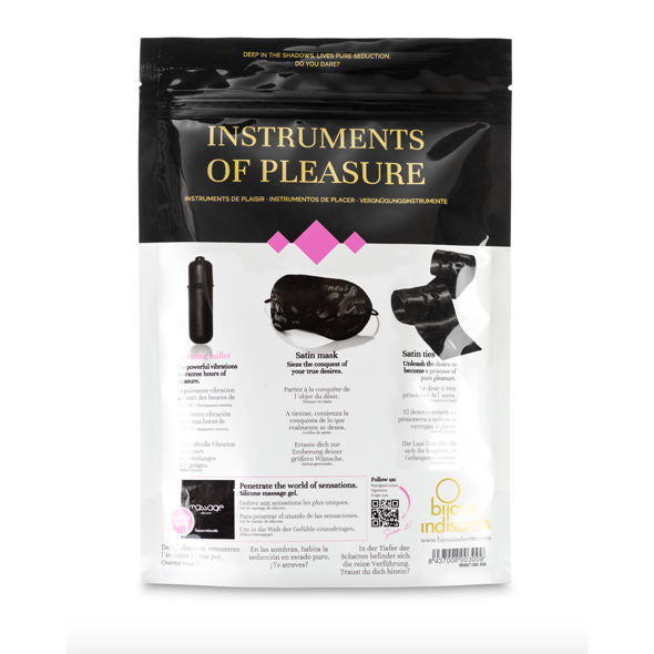 Bijoux Indiscrets - Coffret Plaisir Masque / Liens Sensuels / Stimulateur