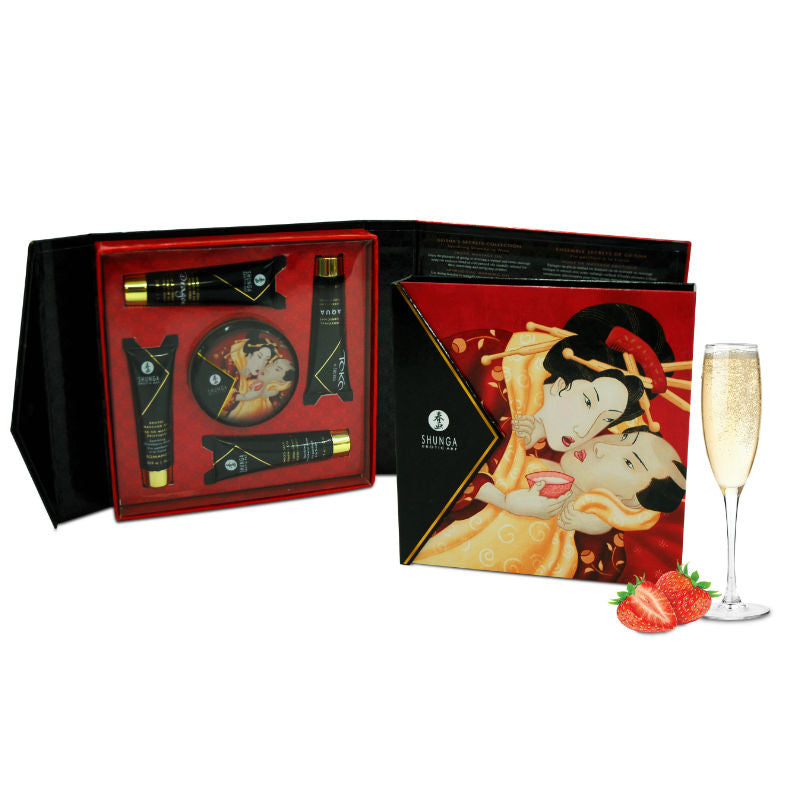 Shunga - Coffret Secret de Geisha vin pétillant à la fraise