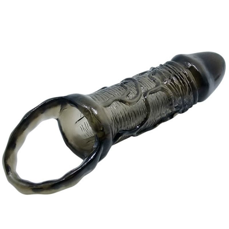 Baile - Gaine Pénis avec Anneau Testiculaire 11,5 cm - Noir