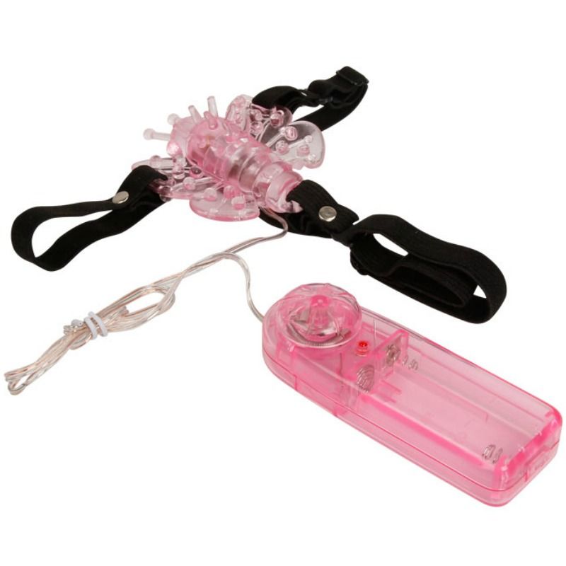 Baile - Harnais avec Vibro en Forme de Papillon pour Femme