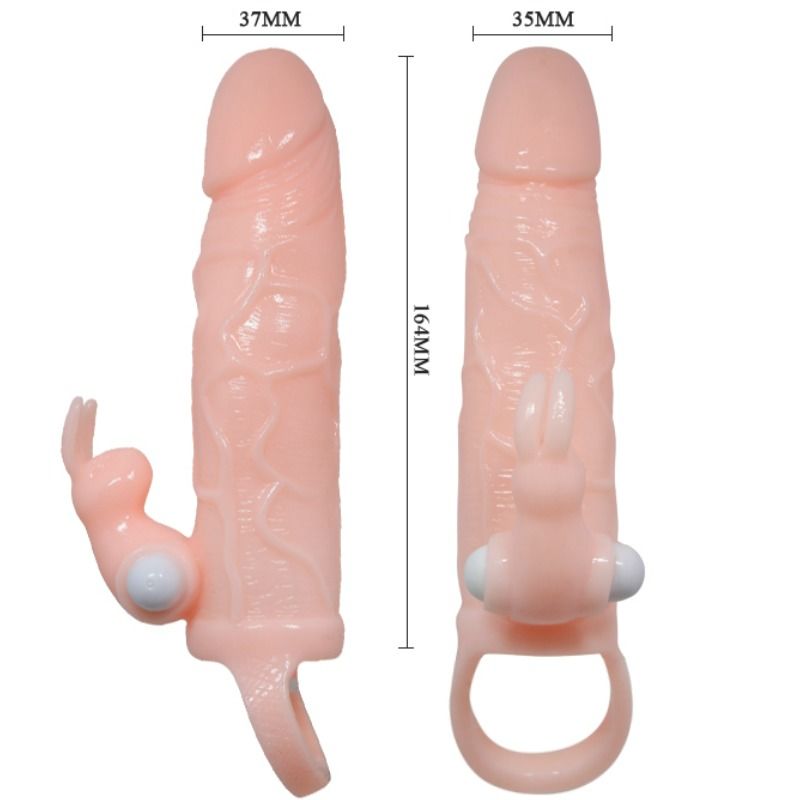 Baile - Gaine à Pénis Vibrant avec Lapin - 16,5 cm