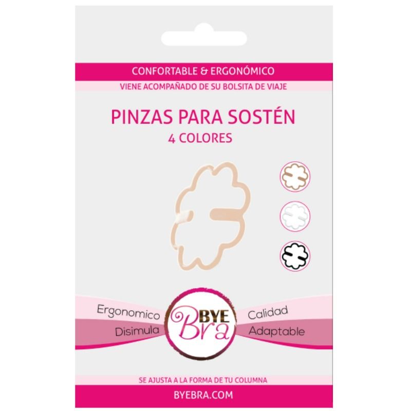 Clips Soutien-Gorge Ergonomiques Bye Bra Lot de 4 Couleurs
