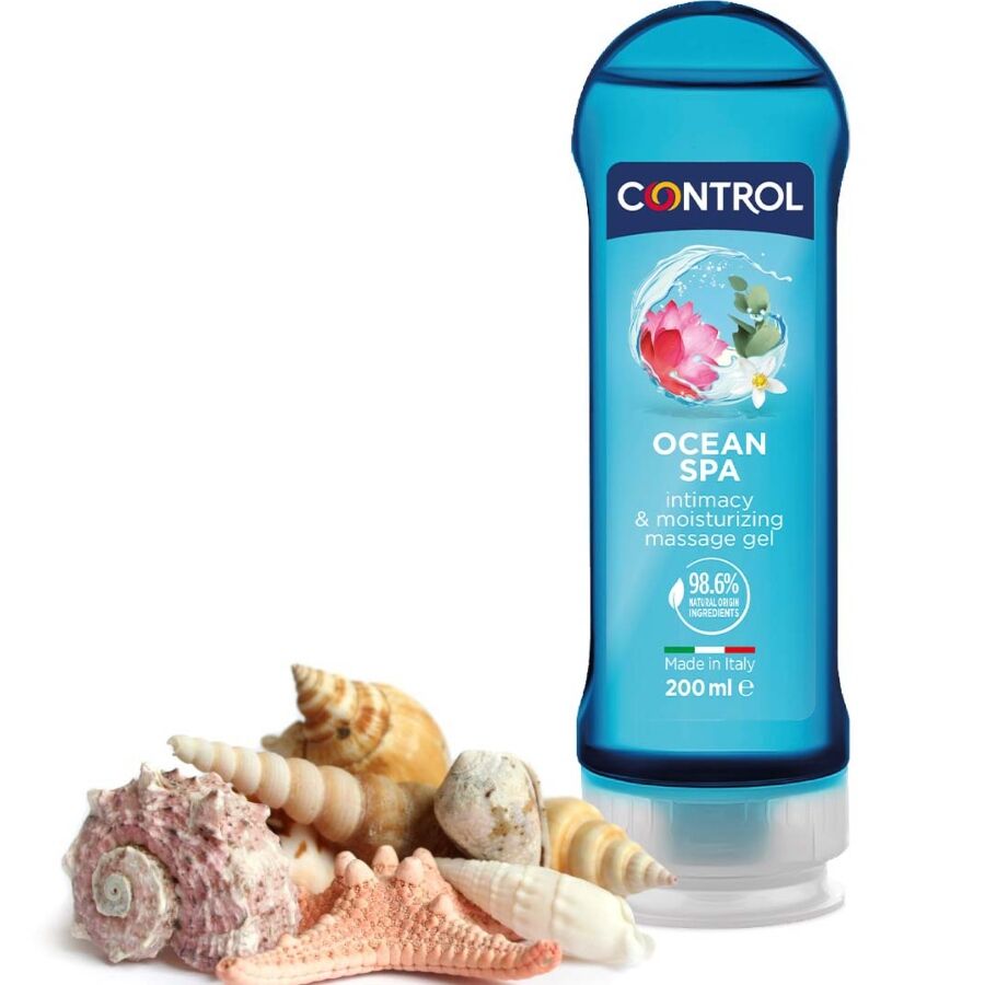 Gel de Massage Control 2 en 1 Mer Méditerranée 200ml - Control - CONTROL LUBES