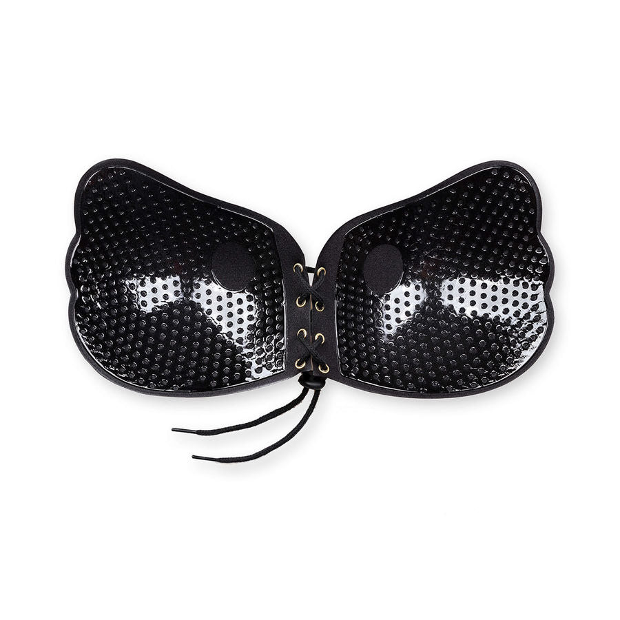 Soutien-Gorge Adhésif Lace-it Bra Push-Up Bonnet D Noir - Bye Bra