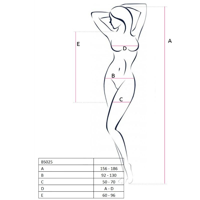 Bodystocking Robe BS025 Blanc Taille Unique - Passion