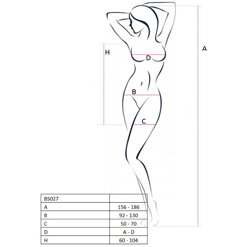 Bodystocking Passion BS027 Blanc Style Robe - Passion