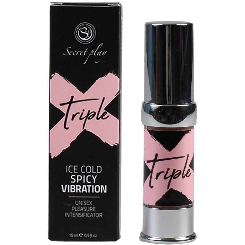 Secret Play - Gel Intensifiant Effet Chaud Froid et Vibrant Triple X - 15 ml