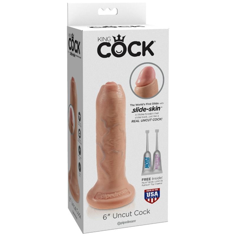 Gode Réaliste King Cock Non Coupé Chair 15cm - Pipedream