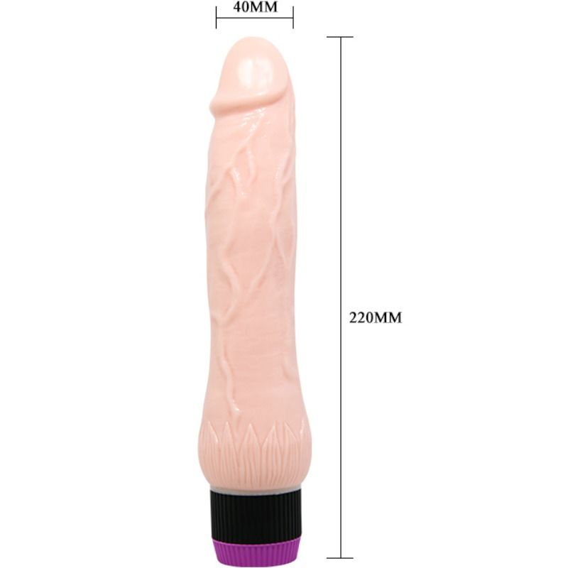 Baile - Vibromasseur Large Réaliste Vibrant 22 cm - Couleur Chair
