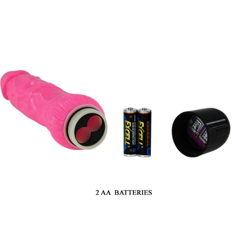 Realistischer Vibrator 24 cm Rosa - Baile