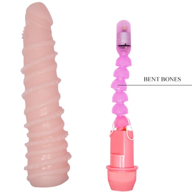 Baile - Vibromasseur Ondulé Flexible et Vibrant - 19,5 cm