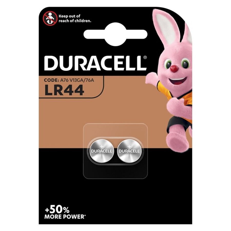Pile bouton LR44 1,5V lot de 2 - Duracell - DURACELL
