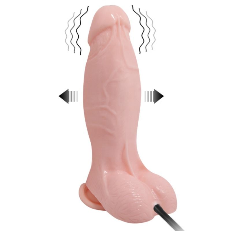 Gode Gonflable Vibrant à Ventouse 18,8 cm - Baile