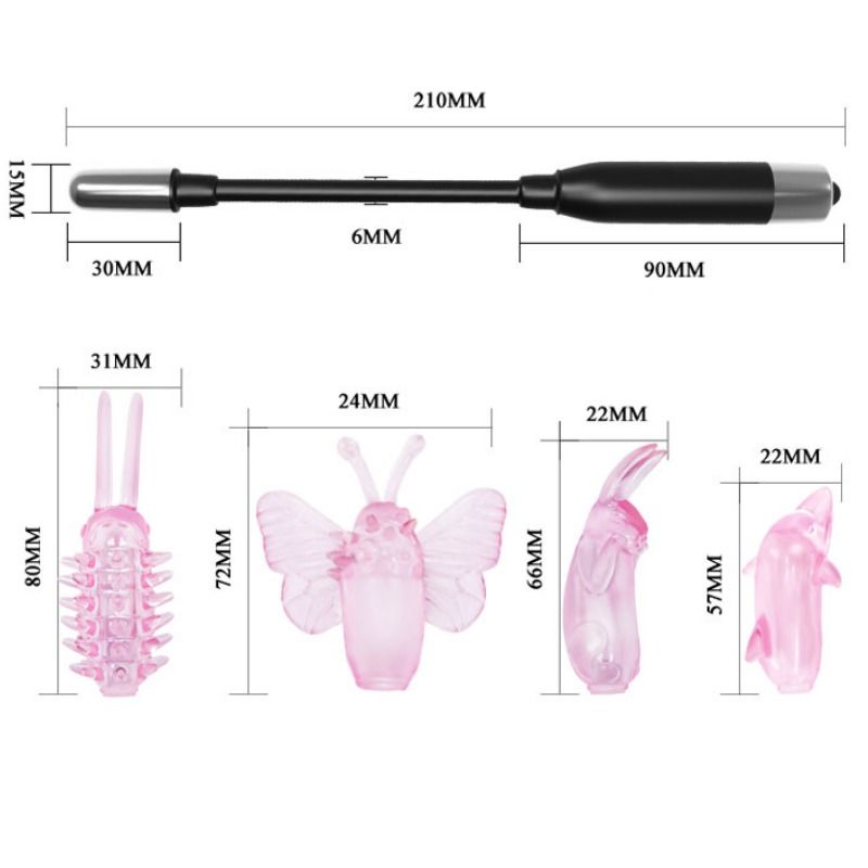 Baile - Vibromasseur avec Tête interchangeable Wizard Magic