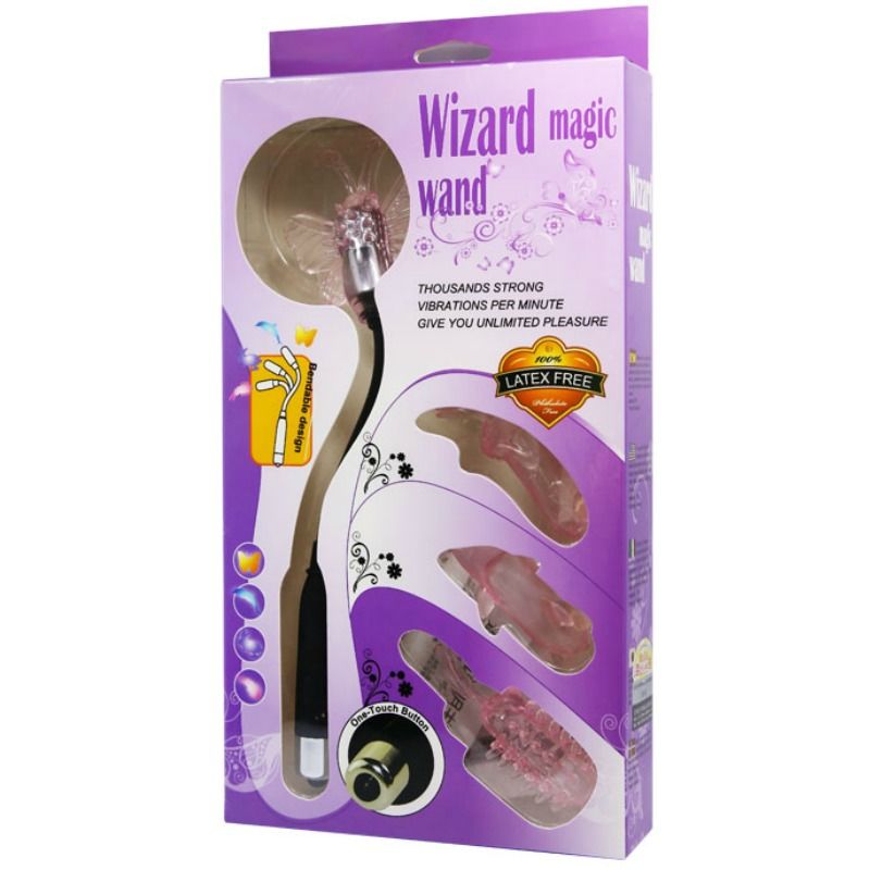 Baile - Vibromasseur avec Tête interchangeable Wizard Magic