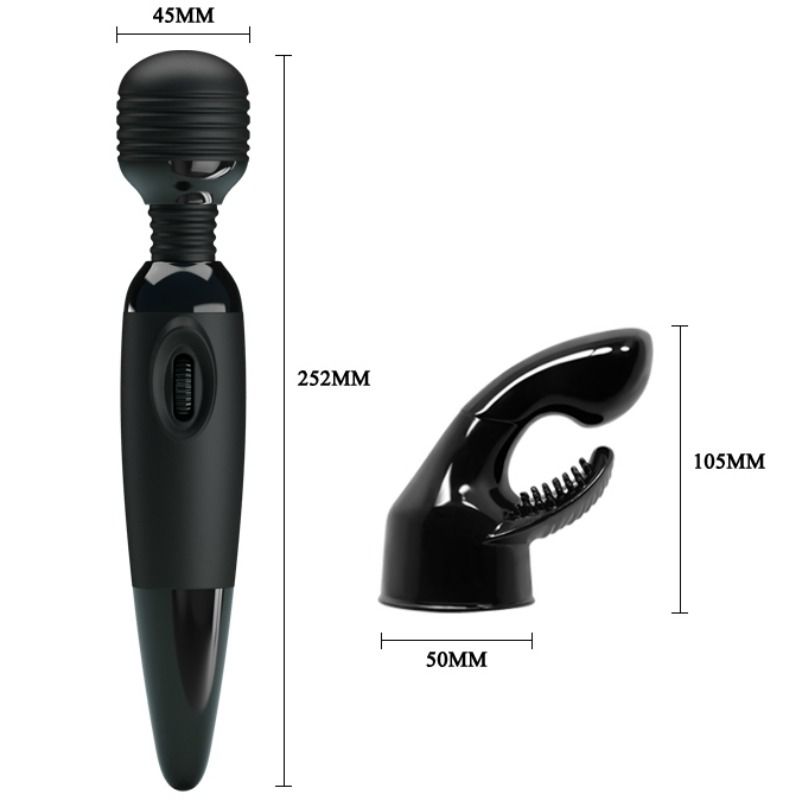 Baile - Vibromasseur Wand rechargeable avec Tête interchangeable Sensual