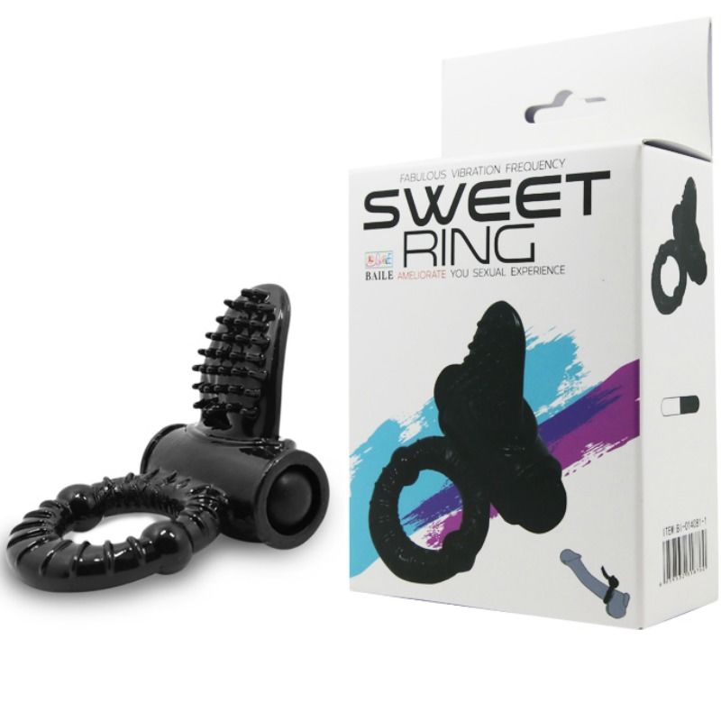Baile - Anneau Pénien Vibrant Sweet Ring - Noir